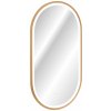 Comad Apollo 2 zrkadlo 50x90 cm oválne s osvetlením zlatá LUSTRO APOLLO 2 900X500