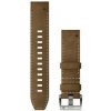 Remienok Garmin QuickFit (22 mm), Leather/FKM hybrid strap (010-13225-07) hnedý