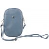 NovaKabelka.sk Cellulare Blu Chiara kožená talianska crossbody kabelka modrá