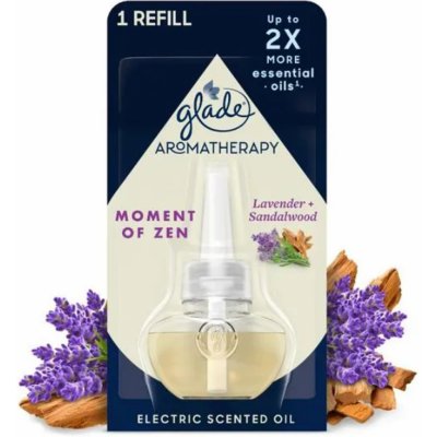 Glade Aromatherapy Electric Scented Oil Moment of Zen Lavender + Sandalwood tekutá náplň do elektrického osviežovača vzduchu 20 ml