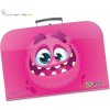 JOLLY MONSTER - detský kufrík 34 cm - ružový