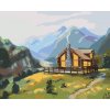 ZUTY Maľovanie podľa čísel - ZRUB NA JAR (D. RUSTY RUST) Rámovanie: vypnuté plátno na rám, Rozmer: 80x100 cm