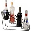 Kovový stojan na fľaše Kov
