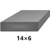 BranyPosuvne.sk Plochá plná oceľová tyč 14x6 mm (pásovina), bez povrchovej úpravy 6 m (J-P14x6-6)