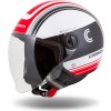 Moto prilba Cassida Handy Metropolis čierna/biela/červená S (55-56)