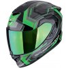 Moto přilba SCORPION EXO-1400 EVO II AIR LINART černo/zelená - Velikost L