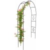 Záhradná kovová pergola oblúk opora na ruže kvety popínavé rastliny 240 cm zelená