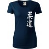 Judo nápis japan - Dámske tričko z organickej bavlny Origin (GOTS) - XS ( Tmavomodrá (takmer čierna) )