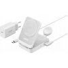 Adaptér pre bezdrôtové nabíjanie Anker MagGo 15W 3v1 Biely pre Apple