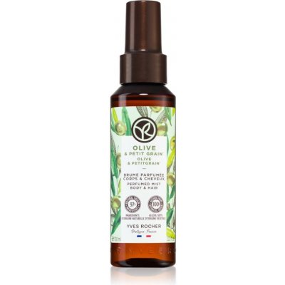Yves Rocher Bain de Nature parfumovaný sprej na telo a vlasy pre ženy Olive & Petit Grain 100 ml