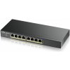 Zyxel GS1900-8HP v3 8-portový stolový gigabitový webový inteligentný PoE switch: 8x Gigabit metal, IPv6, PoE budget 70W GS1900-8HP-EU0103F ZyXEL