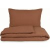 Kvalitex Mušelínové obliečky hnedé 1+1, 140x200, 70x90cm