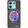 Picasee silikónový čierny obal pre Xiaomi Redmi Note 13 5G - Brain - White