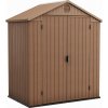 Keter Darwin 6 x 4, Záhradný domček s podlahou ROZMERY: (Š x V x H): 190 x 221 x 121 cm Farba: hnedý