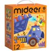 Mideer LEVEL UP! 02 - Dinosaury v akcii puzzle 3v1 (9, 12, 16 dielikov)
