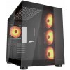 COUGAR PC skříň FV150 RGB Black Mid tower Dual-Chamber ATX glass, 4x 120mm ARGB fans (CGR-5KA1B-RGB)