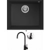 Elleci QUADRA 105 UM G40 full black + Deante NEO LUNO BOC N72M čierna matná