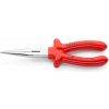 Kliešte KNIPEX 26 17 200 – 200 mm, polgulaté, rovné, úzke, CrV, VDE 1000V