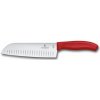 Victorinox SwissClassic Santoku nôž 17 cm - červený 6.8521.17G