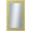 DANTIK - Zrkadlo v rámu, rozmer s rámom 60x100 cm z lišty ROKOKO zlatá hádzaná (2882)