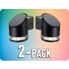 V-TAC Solárne LED nástenné svietidlo, 1W, čierne, IP44, 3000K/2-PACK!