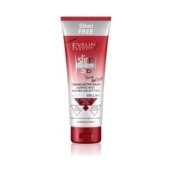 Eveline Cosmetics 3D Slim Extreme termo aktívne sérum na pás brucho a zadok 250 ml