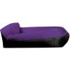 Aga Nafukovací vak LAZY BAG 230x70 cm Čierny/Fialový