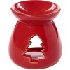 Nefertitis Aróma lampa keramická Vianočný stromček červený NF59881 - cca 6,5 x 7,5 cm