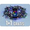 Solight LED WIFI smart vonkajšia dekoračná reťaz, 240 LED, 12m, teplá biela + RGB, 1+1 zadarmo! [1V12-WIFI]