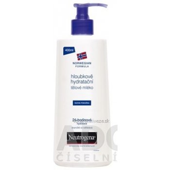 Neutrogena Body Care hĺbkovo hydratačné telové mlieko pre suchú pokožku 400 ml