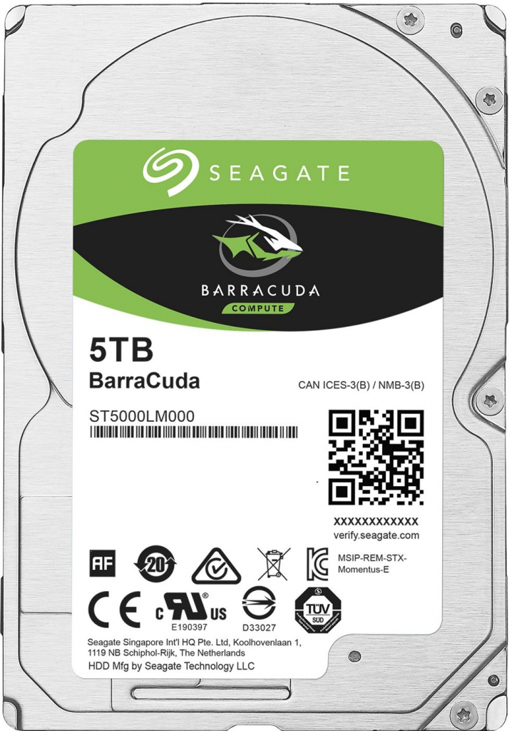 Seagate BarraCuda Laptop 5TB, ST5000LM000