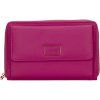 Kožená peňaženka/kabelka s popruhom Lagen ELLA fuksiová