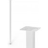 Walteco Nábytková noha hranatá 25x25x700mm, biela , 50205