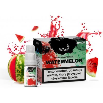 WAY to Vape Watermelon objem: 4x10ml, nikotín/ml: 3mg