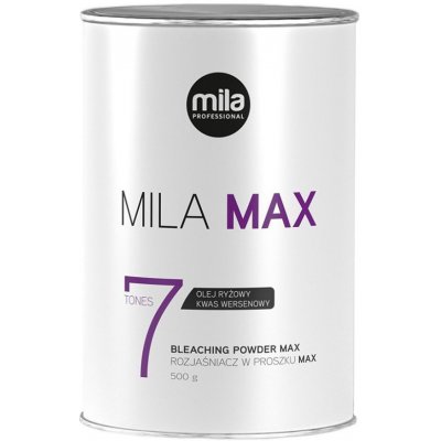 MILA Hair Cosmetics Blanch Milasilver Max bezprašný melír pre strieborné melíry 500 g