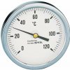 CALEFFI Teplomer, napojenie zozadu 1/2”, teplota 0÷120°C, dĺžka ohrádzky 45mm