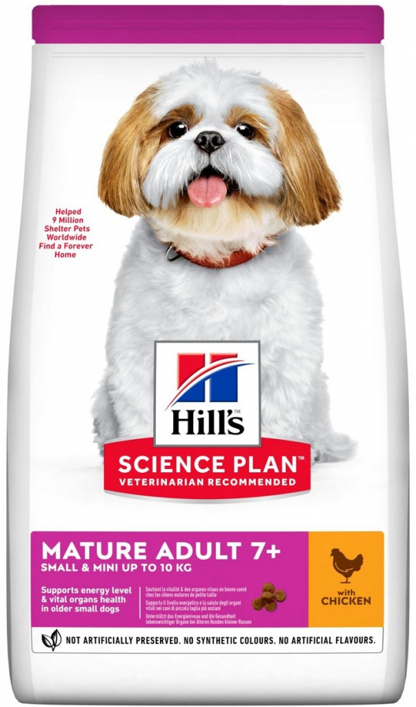 Hill’s Science Plan Mature Adult 7+ Small & Mini krmivo 3 kg.