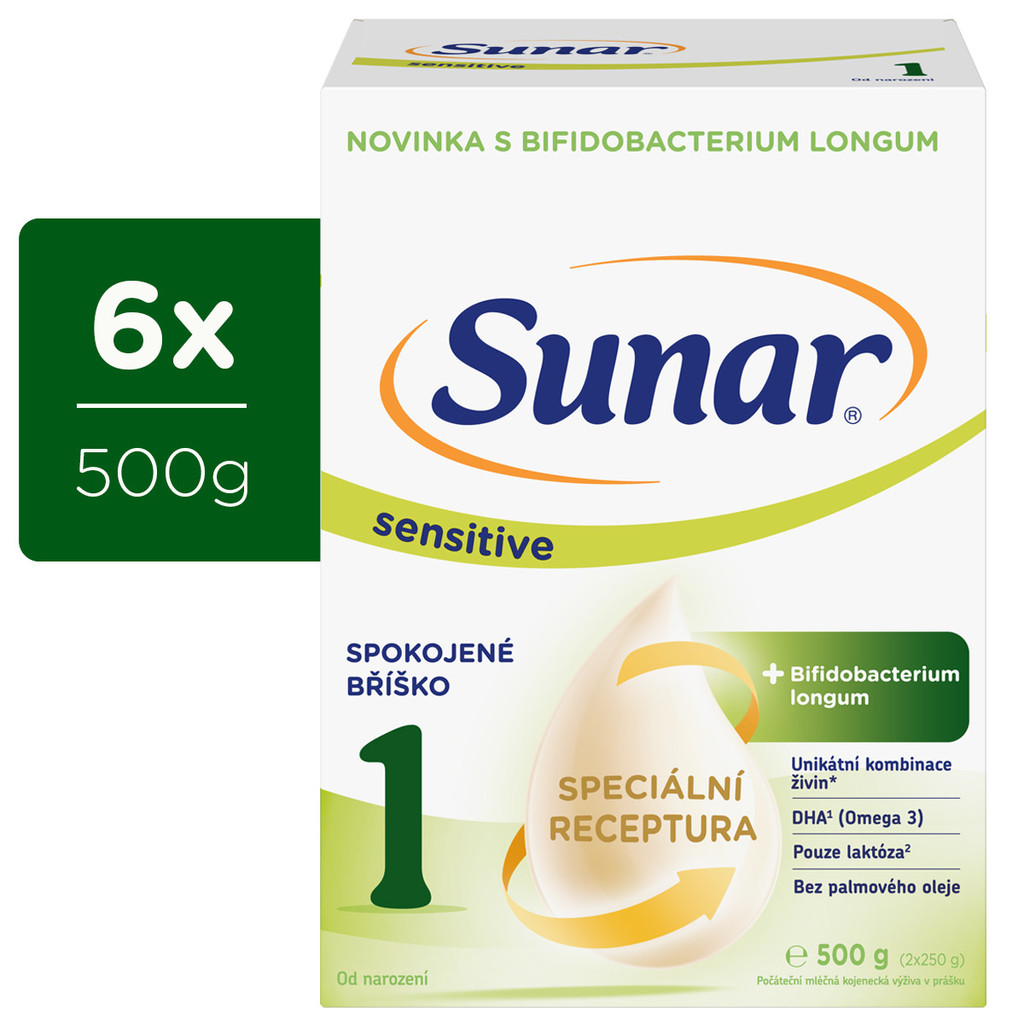 Sunar Sensitive 1 6 x 500 g