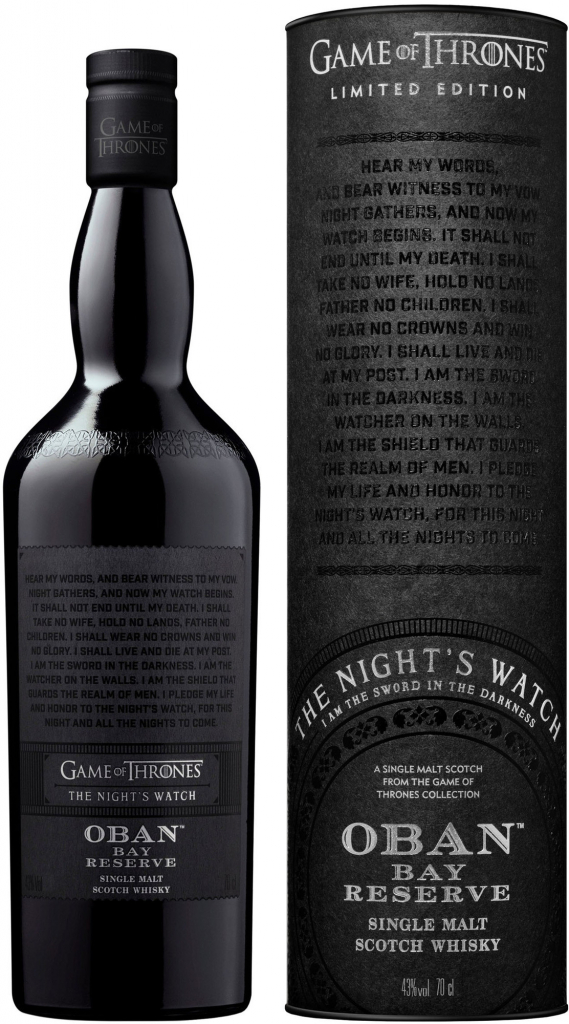 Oban Game Of Thrones The Nights Watch Single Malt Whisky 43% 0,7 l (tuba)