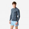 DECATHLON Pánske tričko 100 s UV ochranou dlhý rukáv sivé 3XL