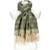 Cashmere dámsky zelený teplý dlhý zimný šál