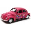 Volkswagen Beetle 1:34 WELLY detské kvety, ružová