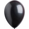Deko balónik metalický čierny 30 cm - 50 ks