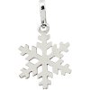 Zlatý prívesok z bieleho zlata snehová vločka 8223W (585/1000) 0.35 g