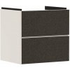 Hansgrohe Xevolos E Umývadlová skrinka, 58x58x48 cm, 2 zásuvky, matná béžová/textilná tmavá sivá 54176660-HG