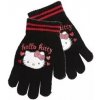 Detské rukavice s mačičkou Hello Kitty - čierna, ružová, fialová Farba: čierná