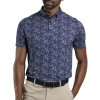 Pánska polokošeľa Kjus Lance Printed Polo S/S, Atlanta Blue/White L