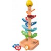 Drevená hračka zvukový stromček kulodrom guličková dráha 23 ks