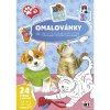 Jiri Models Maľovanky A4 so samolepkami Šteniatka a mačiatka
