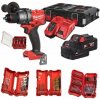 MILWAUKEE FPD3100P-502P FUEL aku set M18FPD3 + M18 NRG-502, 3* sada vrtáků + 1* sada bitů, PACKOUT 4933498240